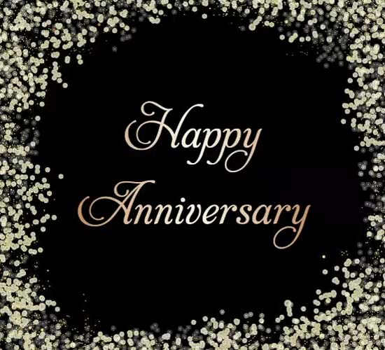 Glitter And Gold Anniversary. Free To a Couple eCards, Greeting Cards ...