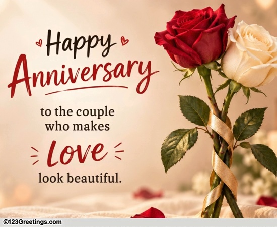 A Sweet Anniversary Wish For Two
