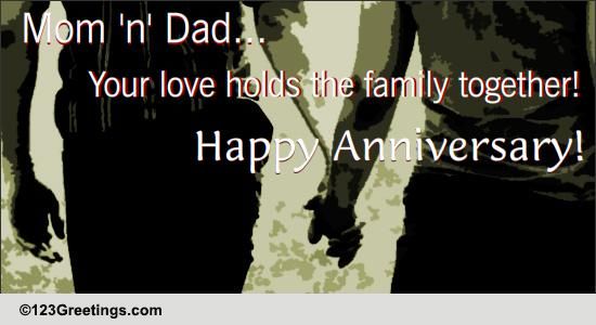 Anniversary Wish For Your Parents. Free Family Wishes eCards | 123 ...