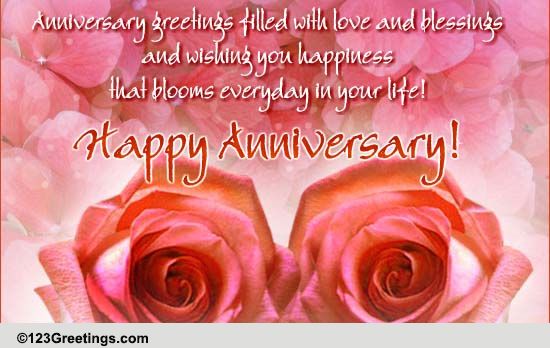 Anniversary Greeting! Free Family Wishes eCards, Greeting Cards | 123 ...
