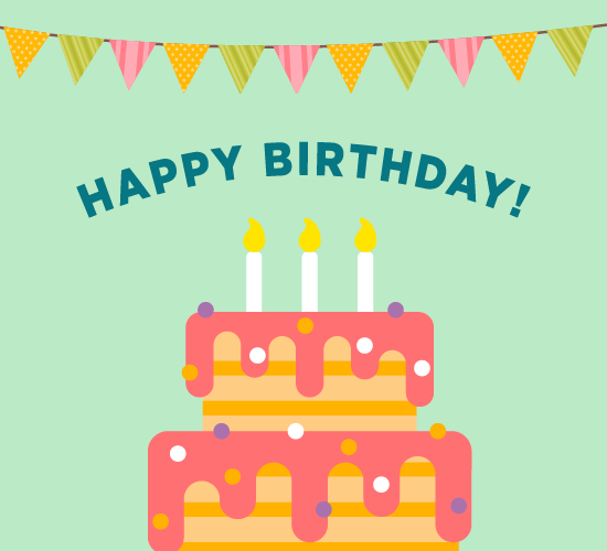 HBD Cake. Free Cakes & Balloons eCards, Greeting Cards | 123 Greetings