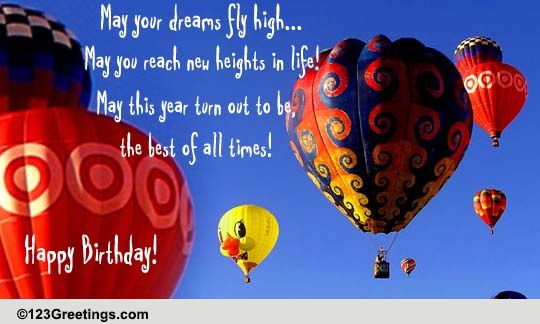 A Special Wish! Free Cakes & Balloons eCards, Greeting Cards | 123 ...