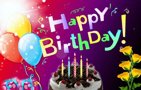 Animated Happy Birthday Ecard. Free Cakes & Balloons eCards | 123 Greetings
