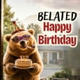 A Humorous Belated Birthday Ecard