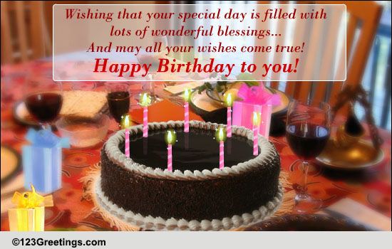 A Birthday Blessing... Free Birthday Blessings eCards, Greeting Cards ...