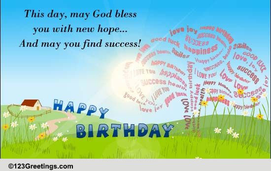 God Bless You! Free Birthday Blessings eCards, Greeting Cards | 123 ...