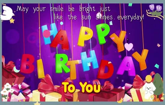 May Your Smile Be Bright. Free Birthday Blessings eCards, Greeting ...