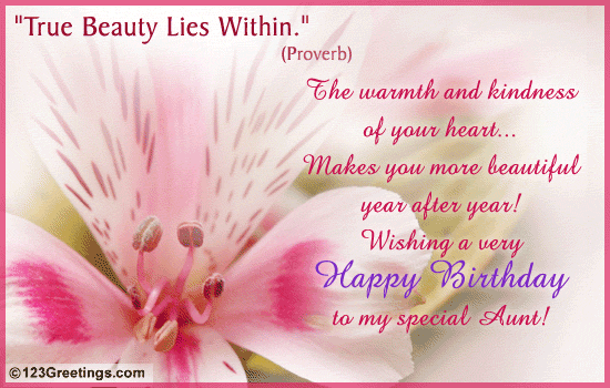 'True Beauty Lies Within'.