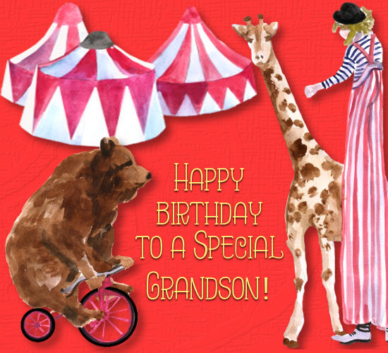 Happy Birthday To Grandson, Circus.