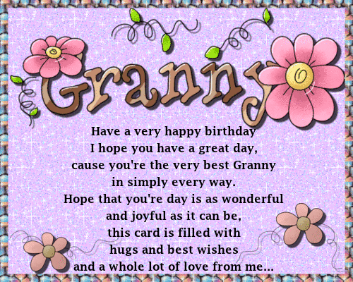 Happy Birthday Granny. Free Extended Family eCards, Greeting Cards ...