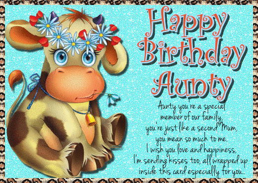 Happy Birthday To Aunty. Free Extended Family eCards ...