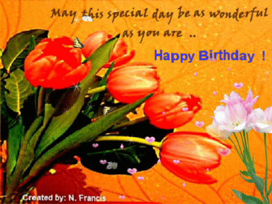 Lovely Flowers On Your B’day!