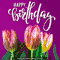Say Happy Birthday With Tulips.