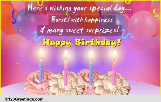 Special Birthday Flowers! Free Flowers eCards, Greeting Cards | 123 ...