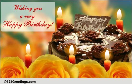 Birthday Blessings! Free Flowers eCards, Greeting Cards | 123 Greetings