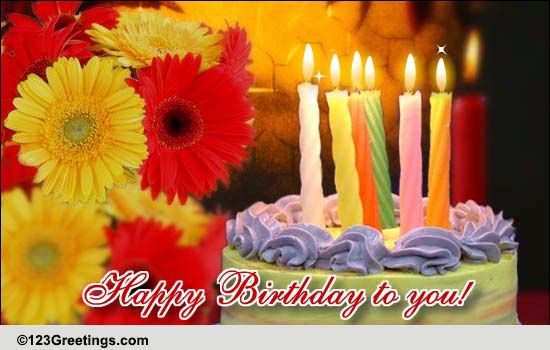 Beautiful Birthday Wish! Free Flowers eCards, Greeting Cards | 123 ...