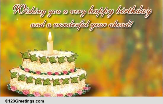 Your Birthday... Free Flowers eCards, Greeting Cards | 123 Greetings