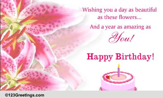Beautiful Flowers For Birthday Wishes ” Wishing you an amazing year f…  Happy  birthday flowers wishes, Happy birthday wishes images, Happy birthday  wishes messages