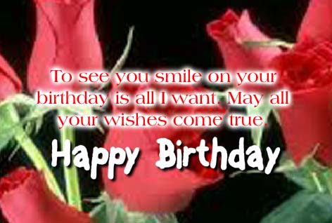 Birthday Smile... Free Flowers eCards, Greeting Cards | 123 Greetings
