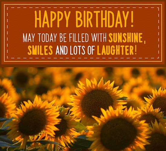 Birthday Sunflowers! Free Flowers eCards, Greeting Cards | 123 Greetings