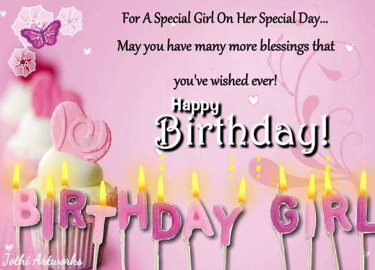 Special Birthday Girl Wishes! Free Birthday for Her eCards | 123 Greetings