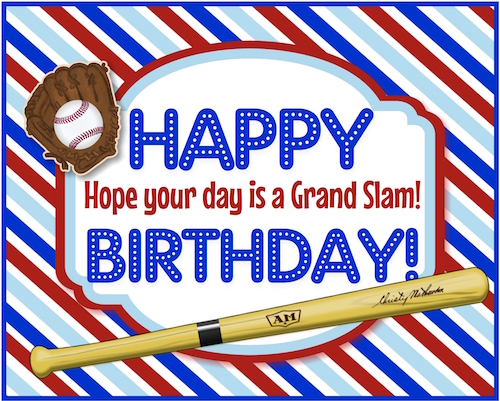 A Grand Slam Baseball Birthday Free Birthday For Him ECards 123 