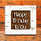 Happy Birthday With A Wood Effect.