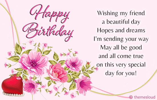 Happy Birthday Wish For Your Friend!!