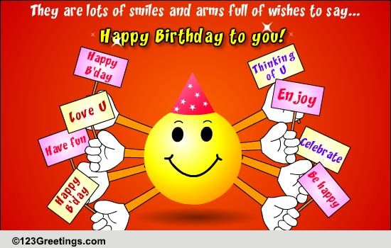 Birthday Smiles For A Friend! Free For Best Friends eCards | 123 Greetings