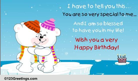 Special Birthday Greeting For Friend.
