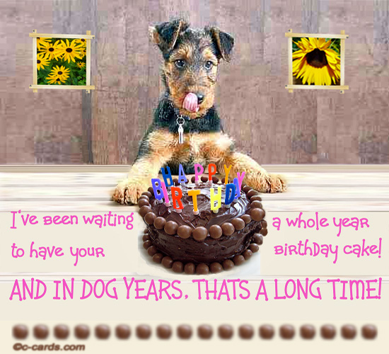 Waiting A Long Time. Free Funny Birthday Wishes eCards 