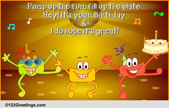 Pump Up The Fun! Free Funny Birthday Wishes eCards, Greeting Cards ...