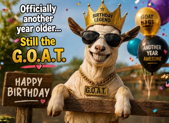 Birthday Wishes For The G O A T.