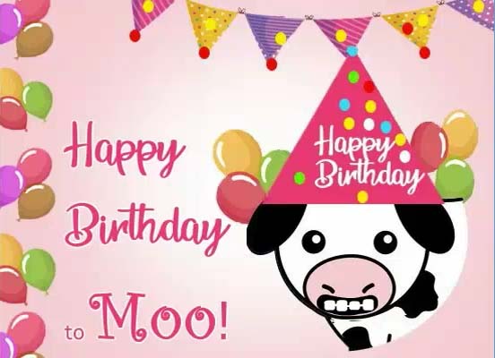 Moo-Rvelous Moments On Ur Birthday! Free Funny Birthday Wishes eCards ...