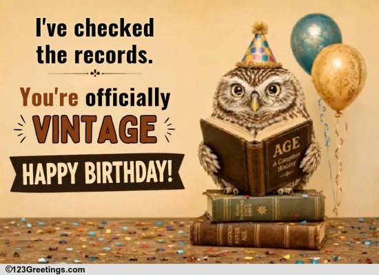 A Vintage Birthday Wish