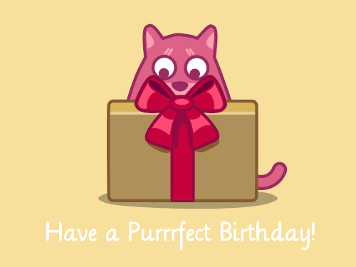 A Gif For A Kitty. Free Birthday Gifts eCards, Greeting Cards ...