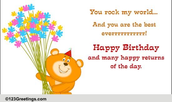 You Rock My World!