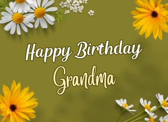 Birthday Cheers To Grandma.