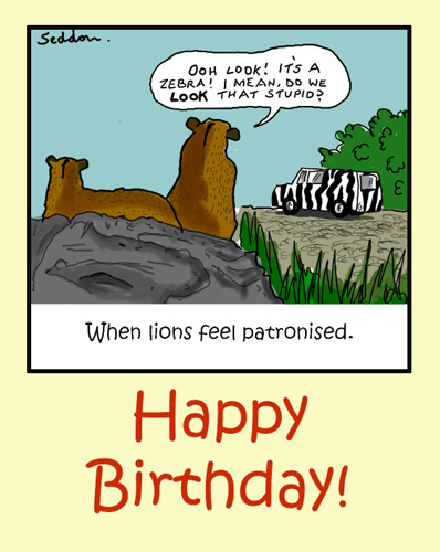 Patronising The Lions.