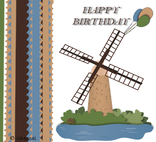 Happy Birthday Balloon Windmill!