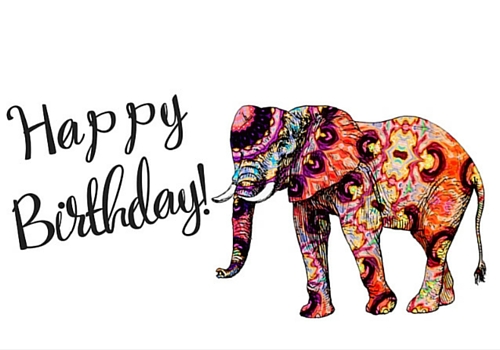 Elephant Birthday. Free Happy Birthday eCards, Greeting Cards | 123 ...