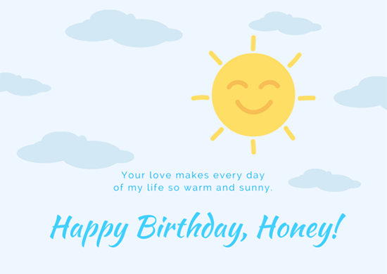 Happy Birthday,Honey!