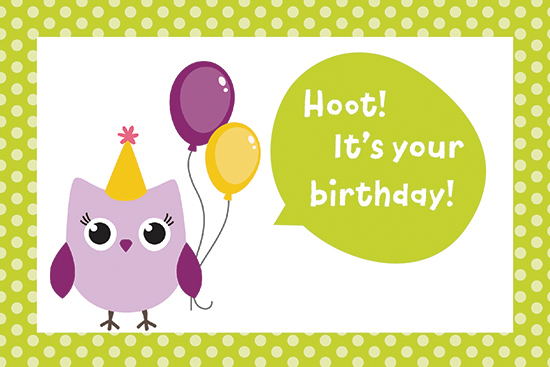 Hoot! It’s Your Birthday!