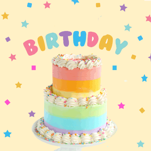 Rainbow Cake For Your Birthday! Free Happy Birthday eCards | 123 Greetings