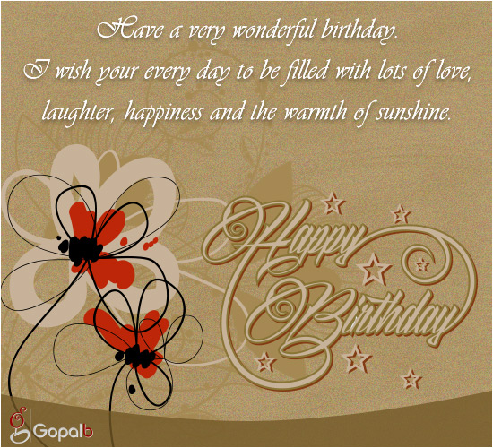 Have A Very Wonderful Birthday! Free Happy Birthday eCards | 123 Greetings