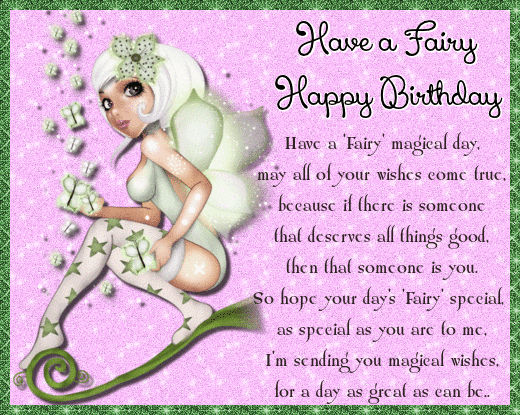 Fairy Happy Birthday.