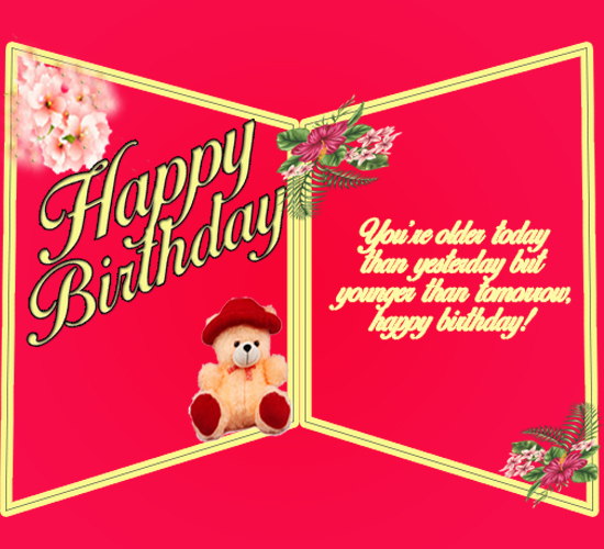 Birthday Wishes Double Greeting Card Free Happy Birthday eCards | 123 ...