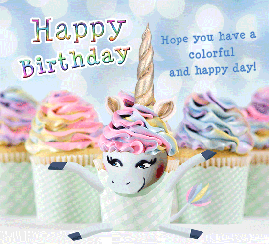 Birthday Cupcake Unicorn.