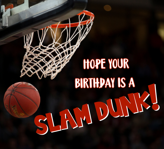 Basketball Birthday Card.