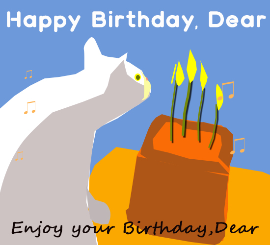 Happy Birthday, Dear  Candles.